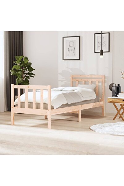 Concept Μικρό Μονό κρεβάτι 2FT6, 75x190 εκ., μασίφ ξύλο