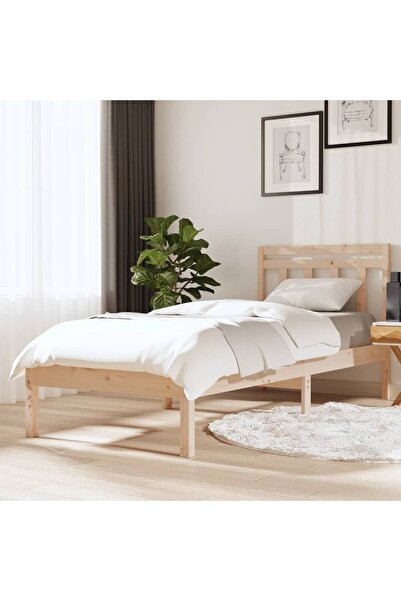 Concept Μικρό Μονό κρεβάτι 2FT6, 75x190 εκ., μασίφ ξύλο