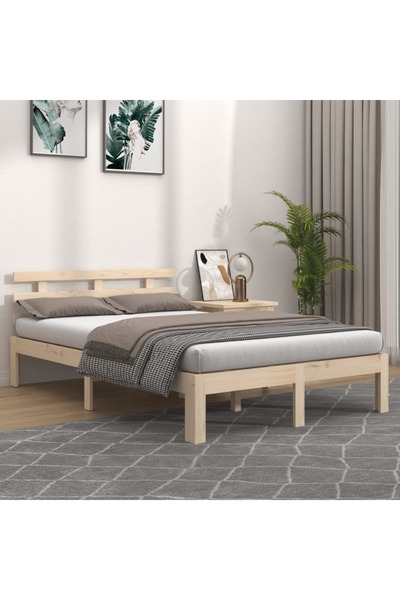 Concept Σκελετός κρεβατιού, 120x200 εκ., μασίφ ξύλο πεύκου