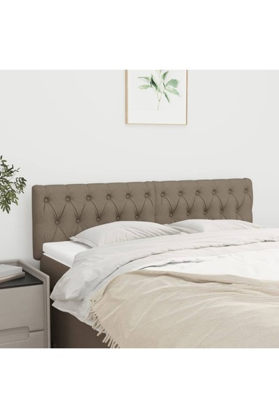 Concept Tăblii de pat, 2 buc, gri taupe, 72x7x78/88 cm, textil