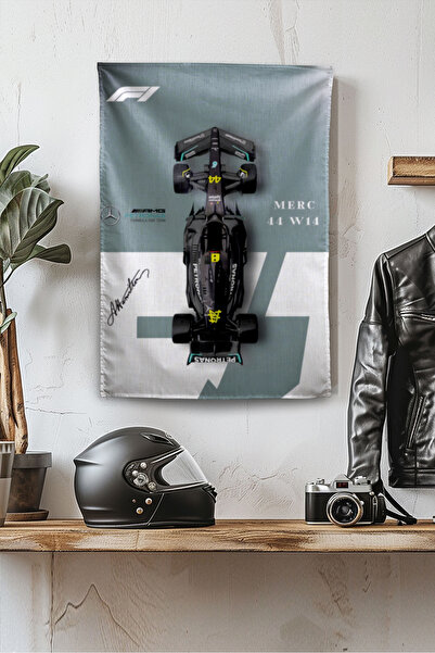 Vagonik F1 Themed Mercedes Wall Covering Rug Sq Tapestry Formula 1