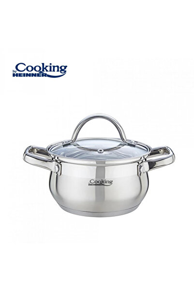 Heinner STAINLESS STEEL PAN + LID 18 X 10.5 CM 2.6 L AMIRA COOKING BY
