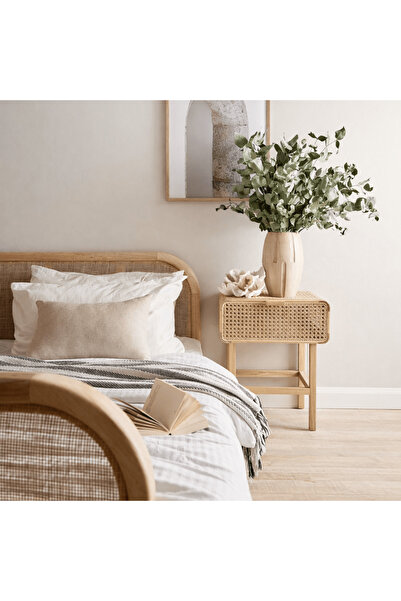 Generic LEAN BEDSIDE TABLE/NIGHTSTAND NATURAL