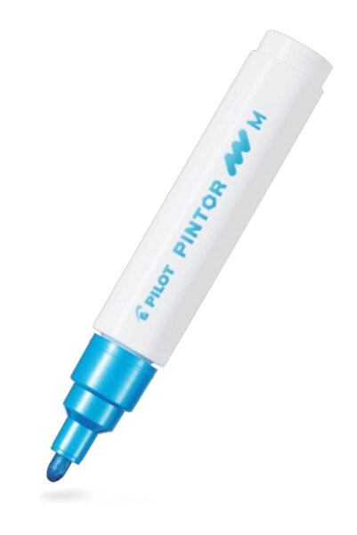 Pilot Pi̇ntor (m) Round Tip Metallic Blue