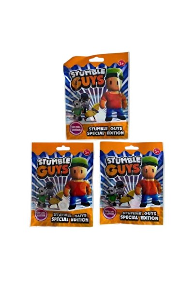 OEM Kit 3 plicuri Stumble Guys Special Edition, cu figurina si 3 cartonase su...