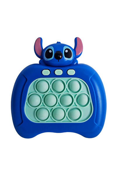 OEM Pop It Electronic Toy, Stitch, Automatic, Push Bubble, Dark Blue