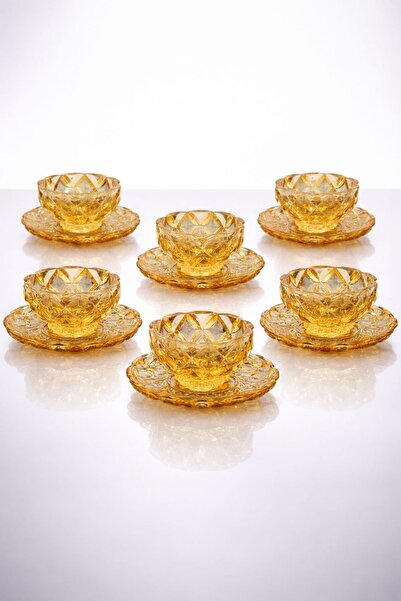YzHome 12 Pieces Crystal Glass Colored Snack Bowl Plate