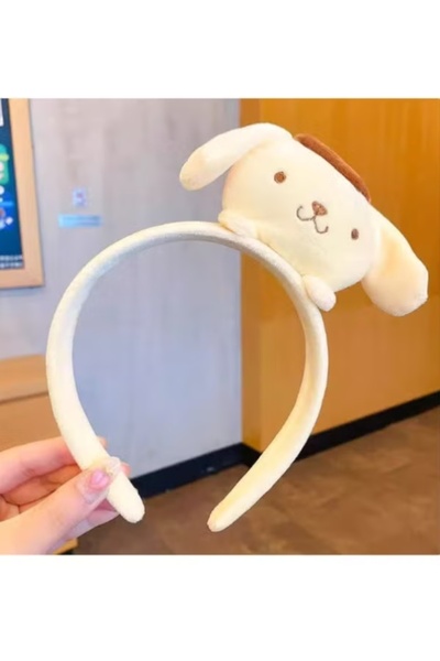 SANRIO Plush Headband for Girls – Cute Kawaii Cartoon Hair Accessory