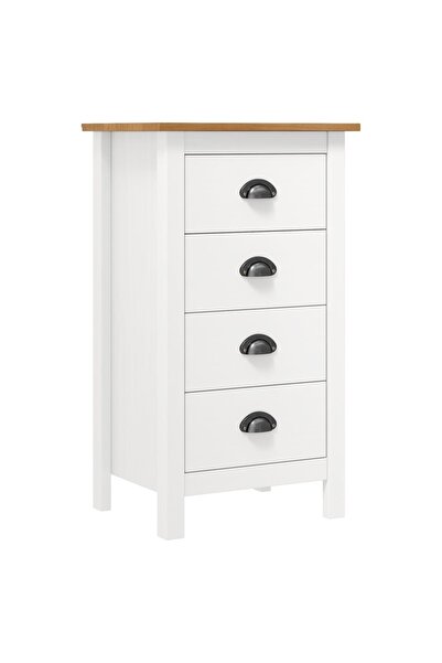 Concept Μπουφές Hill Range, λευκό, 46 x 35 x 80 cm, μασίφ ξύλο πεύκου