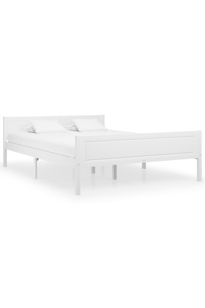 Concept Σκελετός κρεβατιού, λευκό, 120x200 cm, μασίφ ξύλο πεύκου