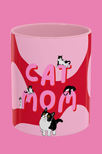 Midas Design “Cat Mom” Temalı Tasarım Porselen Kupa