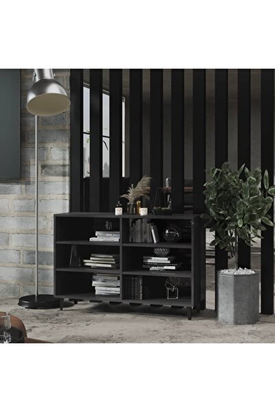 Concept Μπουφές, γυαλιστερό γκρι, 103,5x35x70 cm, μοριοσανίδα