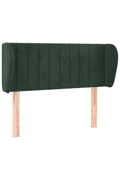 Concept Tăblie de pat cu aripioare verde închis 103x23x78/88 cm catifea