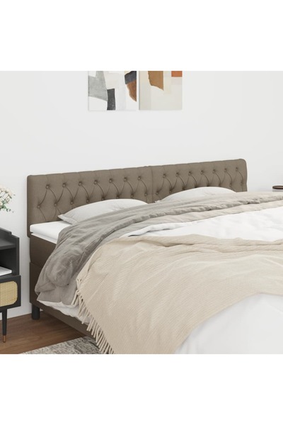 Concept Κομοδίνα, 2 τεμ., γκρι-μπεζ, 100x7x78/88 cm, ύφασμα