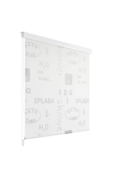 Concept Ρολέτα για κουρτίνα μπάνιου 140x240 εκ. με εκτύπωση πιτσιλιών