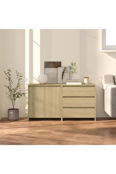 Concept Servantă 2 piese, stejar sonoma, lemn compozit