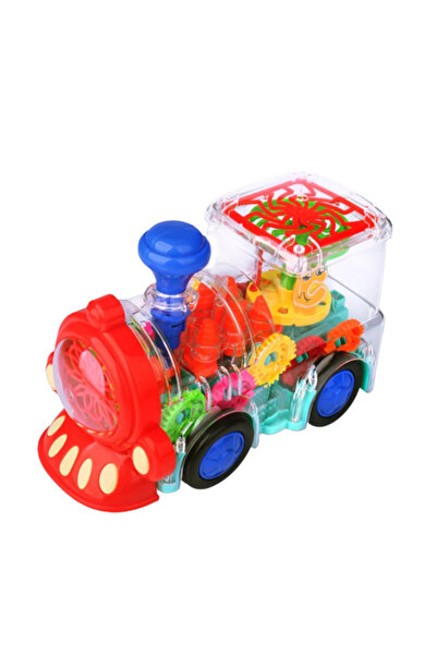 OEM Jucarie interactiva Locomotiva transparenta cu lumini si sunete, 3 ani +