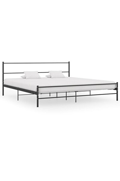 Concept Σκελετός κρεβατιού, μαύρος, 180 x 200 εκ., μεταλλικός