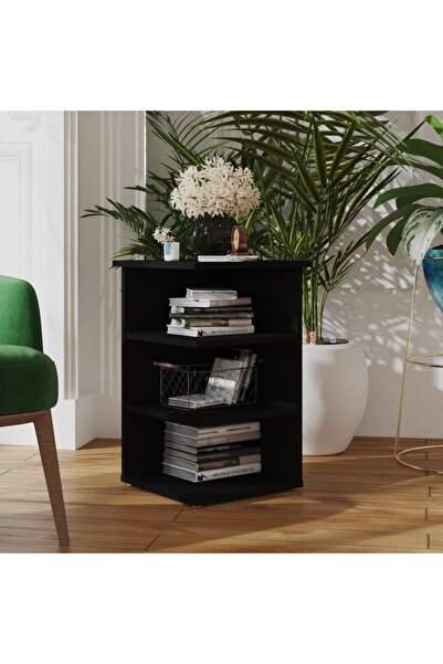 Concept Πλαϊνό ντουλάπι, μαύρο, 35x35x55 cm, μοριοσανίδα