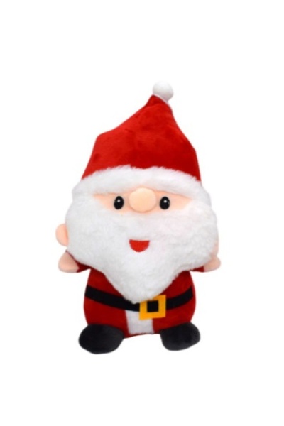 OEM Jucarie din Plus, Mos Craciun, Moale si Pufos, Rosu, 25cm