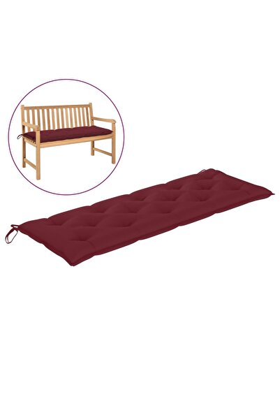 Concept Garden bench Pillow , wine red, 150x50x7 cm, textile