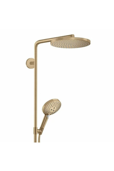 Hansgrohe Coloana de dus cu baterie termostatata bronz periat Raindance Selec...
