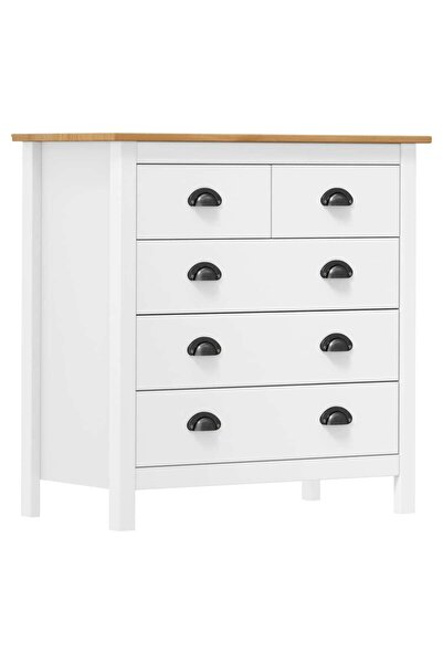 Concept Μπουφές Hill Range, λευκό, 79 x 40 x 80 cm, μασίφ ξύλο πεύκου