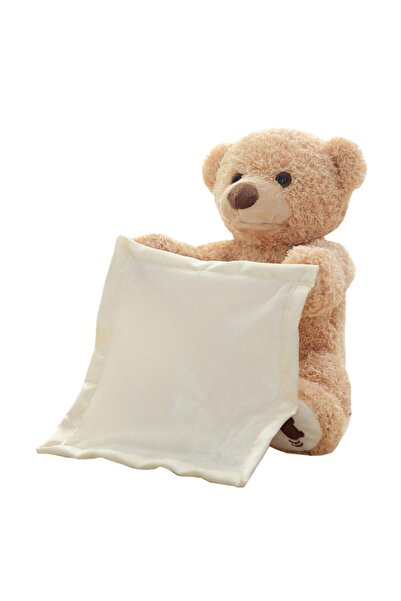 OEM Jucarie interactiva, Ursulet de plus Cucu Bau, Peek a Boo, crem