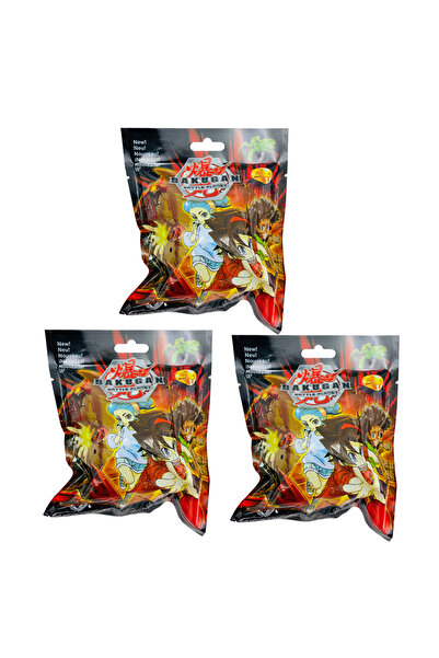 OEM Kit 3 Bakugan Envelopes, with figure and surprise cards, Mystery Box