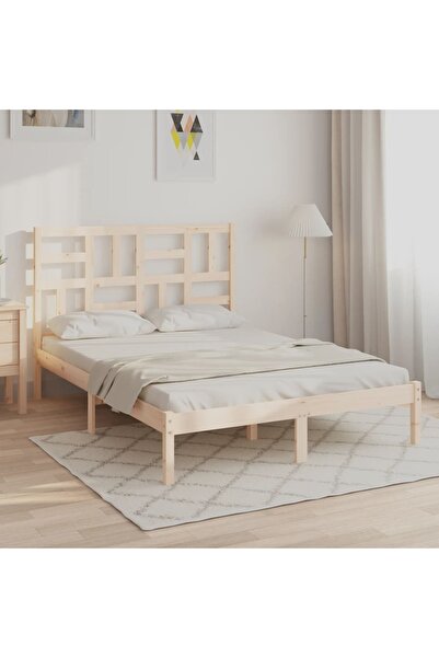 Concept Σκελετός Διπλό κρεβατιού 4FT6, 135x190 εκ., μασίφ ξύλο