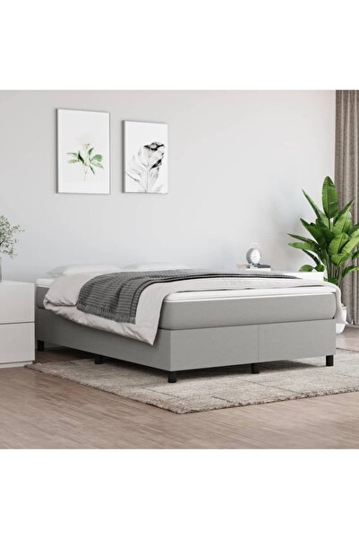 Concept Pat continental, gri deschis, 140x200 cm, material textil