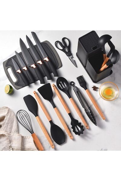 Sumkyle Cooking Utensils Set,19 Kitchen Set Utensils Set with 11 Pieces Spatu...