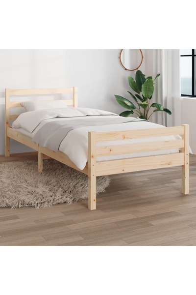 Concept Σκελετός κρεβατιού, 100x200 εκ., μασίφ ξύλο δρυός