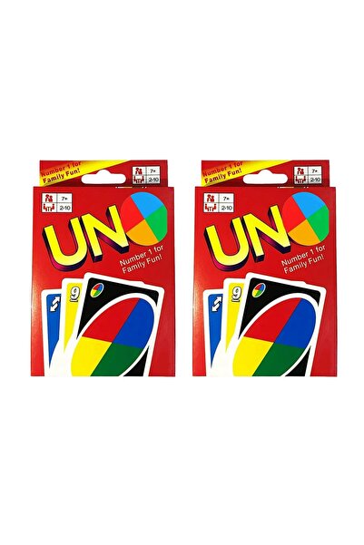 OEM Set 2 Joc Uno, Jocul clasic de carti de familie, Portabil, Rezistenta la ...