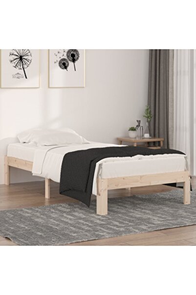 Concept Σκελετός Μονό κρεβατιού 3FT, 90x190 cm, μασίφ ξύλο