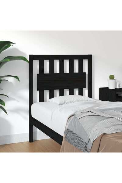 Concept Κομοδίνο, μαύρο, 80,5x4x100 cm, μασίφ ξύλο πεύκου