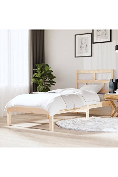 Concept Μικρό Μονό κρεβάτι 2FT6, 75x190 εκ., μασίφ ξύλο