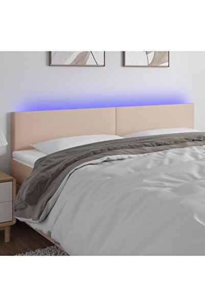 Concept Κεφαλάρι LED cappuccino 200x5x78/88 cm οικολογικό Δερμάτινο