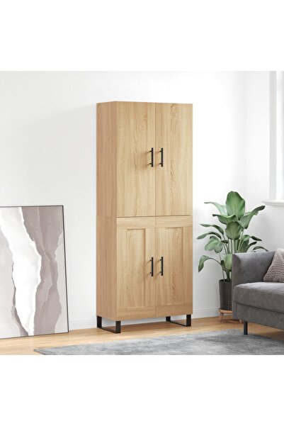 Concept Dulap înalt, stejar sonoma, 69,5x34x180 cm, lemn compozit