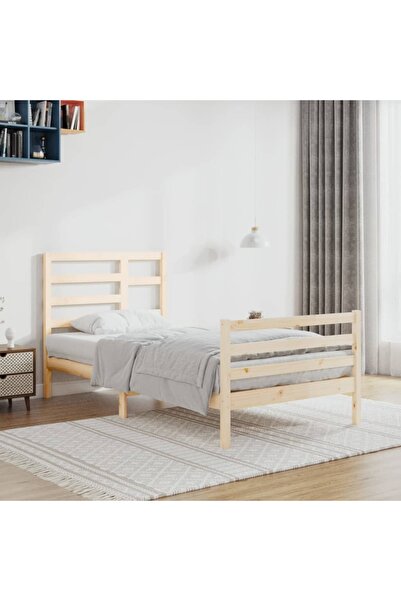 Concept Σκελετός κρεβατιού, 100x200 εκ., μασίφ ξύλο