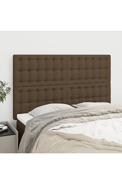 Concept Tăblii de pat, 4 buc, maro închis, 72x5x78/88 cm, textil