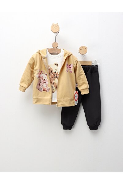 MiniKids Στολή Αρκουδάκι για Κοριτσάκι, κίτρινο σχέδιο