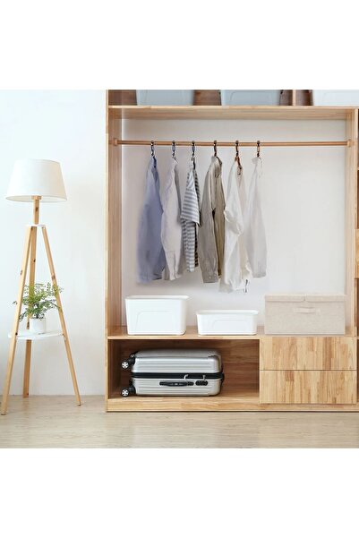 Concept Cutie de depozitare, crem, 50x30x25 cm, material textil