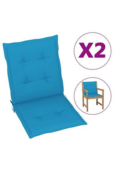 Concept Μαξιλάρια καρέκλας κήπου, 2 τεμ., μπλε, 100x50x3 εκ.