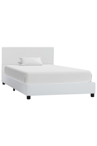 Concept Σκελετός κρεβατιού, λευκό, 100x200 cm, οικολογικό Δερμάτινο