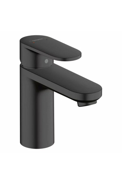Hansgrohe Vernis Blend 100 matt black washbasin mixer with Pop-Up valve