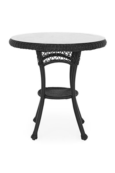 Maison Mex Round garden/terrace coffee table SUSAN H.75 D.68 black