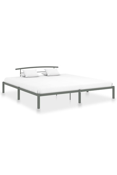 Concept Σκελετός κρεβατιού, γκρι, 180 x 200 εκ., μεταλλικός