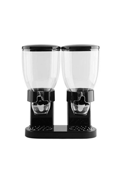OEM Cereal dispenser, double, black, AddaGifts