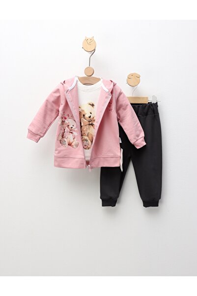 MiniKids Στολή Αρκουδάκι για Κοριτσάκι, Ροζ Σχέδιο